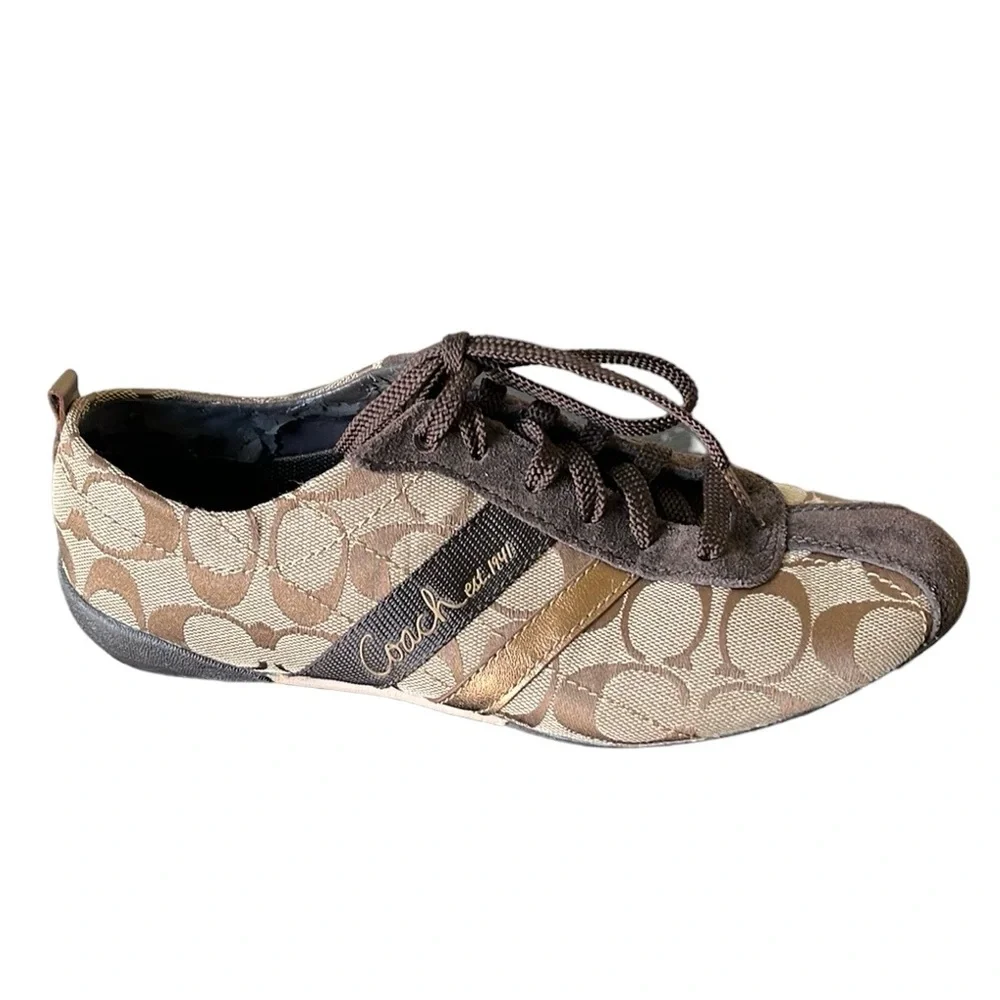 Coach Belina Logo Sneakers Sz 7.5